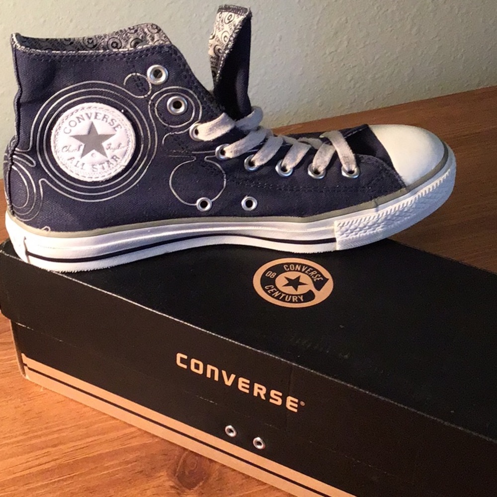 Silver Converse design Denim Chuck Taylors